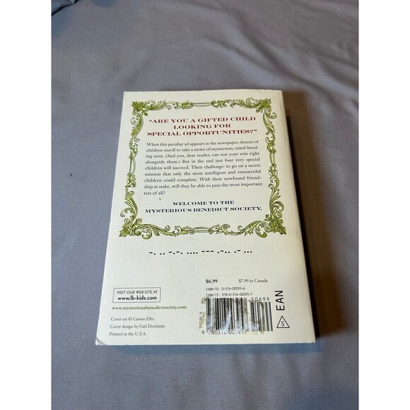 The Mysterious Benedict Society Paperback Young Adult Book Trenton Lee Stewart - Picture 2 of 4